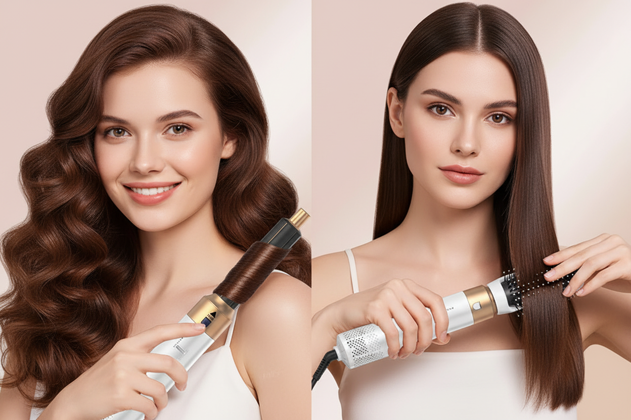 Hero banner mejorado con rizos definidos