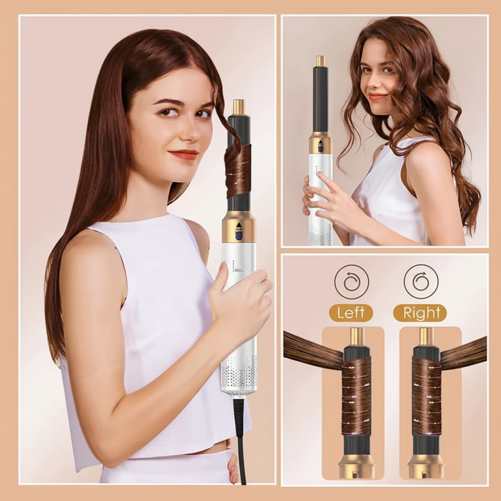 Rizadores editados en ambas modelos